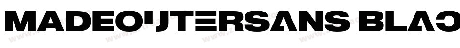 MADEOuterSans Black字体转换